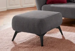 Home affaire Polsterhocker »Baggio, modern« schwarze Metallfüße