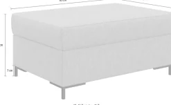 Home affaire Polsterhocker »Balme« passend zur Serie 