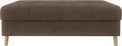 Home affaire Polsterhocker »CHARRE XXL, Steppung im Sitzbereich, Maße: B/T/H: 118/73/40 cm« passend zur Serie CHARRE, auch in Cord und Bouclé,