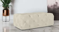 Home affaire Polsterhocker »FOLLINA« Polsterhocker mit klassischer Chesterfield-Knopfheftung