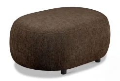 Home affaire Polsterhocker »OSTRUP, Naturtöne, Boucle oder Chenille« 90x64 cm, organische Form mit sanften Rundungen