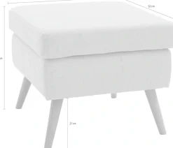 Home affaire Polsterhocker »Sallito« die kleinere Version von "Salla", in 6 Bezugsqualitäten