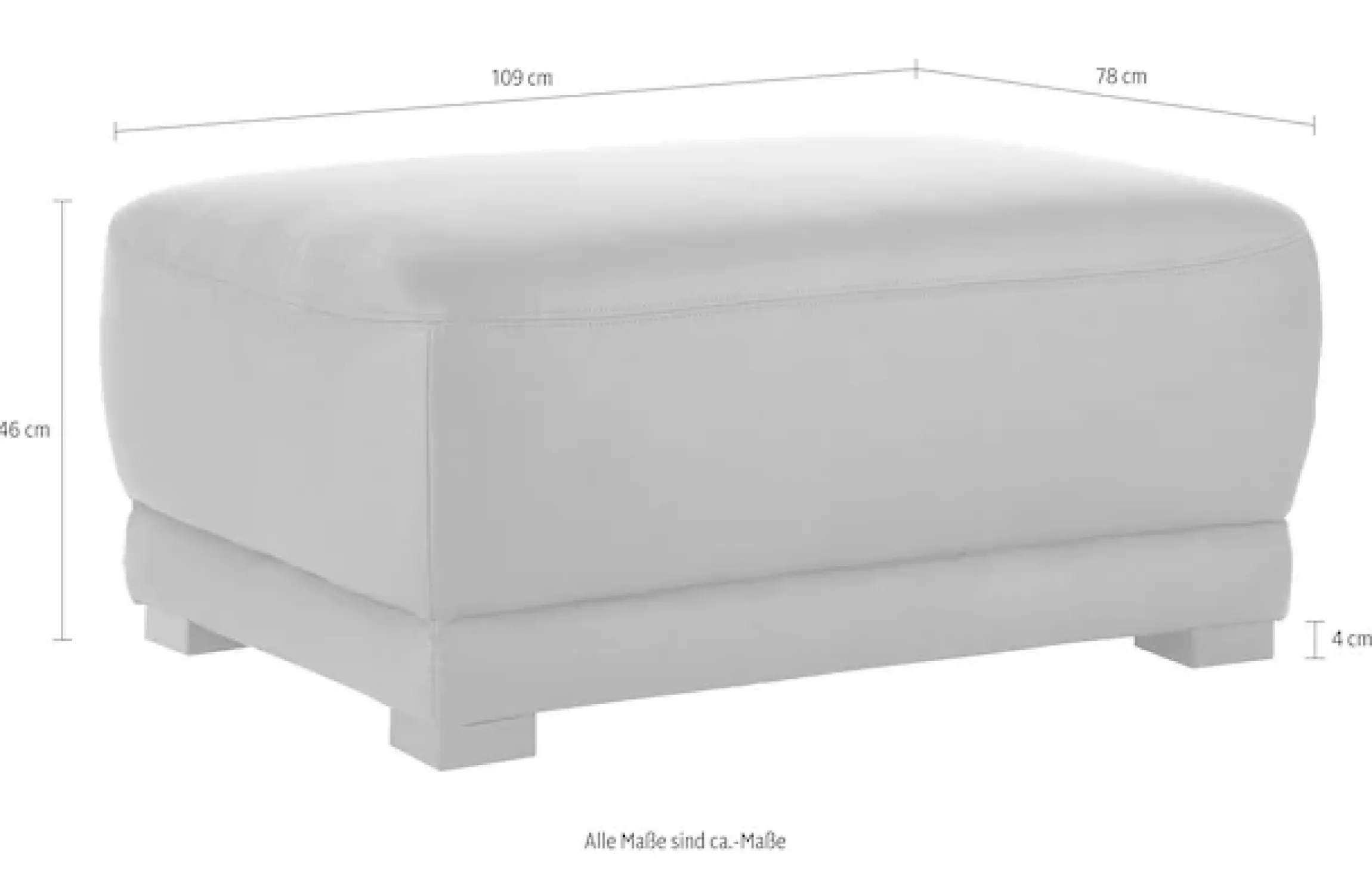 Home affaire Polsterhocker »Telos« passend zum "Telos" ecksofa, in 3 Bezugsqualitäten