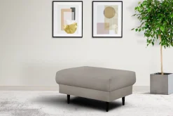 Home affaire Polsterhocker »VEYRAS Sitzhocker, Maße B/T/H: 90/65/46 cm« mit Wellenunterfederung, passend zur Serie Veyras