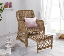 Home affaire Rattanstuhl () Handarbeit, Maße (B/T/H): (67/75/91)