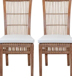 Home affaire Rattanstuhl () Handarbeit aus Rattan (2er-Set)