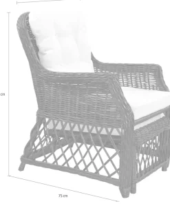Home affaire Rattanstuhl () Handarbeit, Maße (B/T/H): (67/75/91)