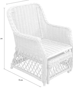 Home affaire Rattanstuhl () Handarbeit, Maße (B/T/H): (67/75/91)