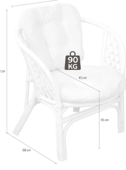Home affaire Rattanstuhl »Rattansessel« (Set) 2 Stk.