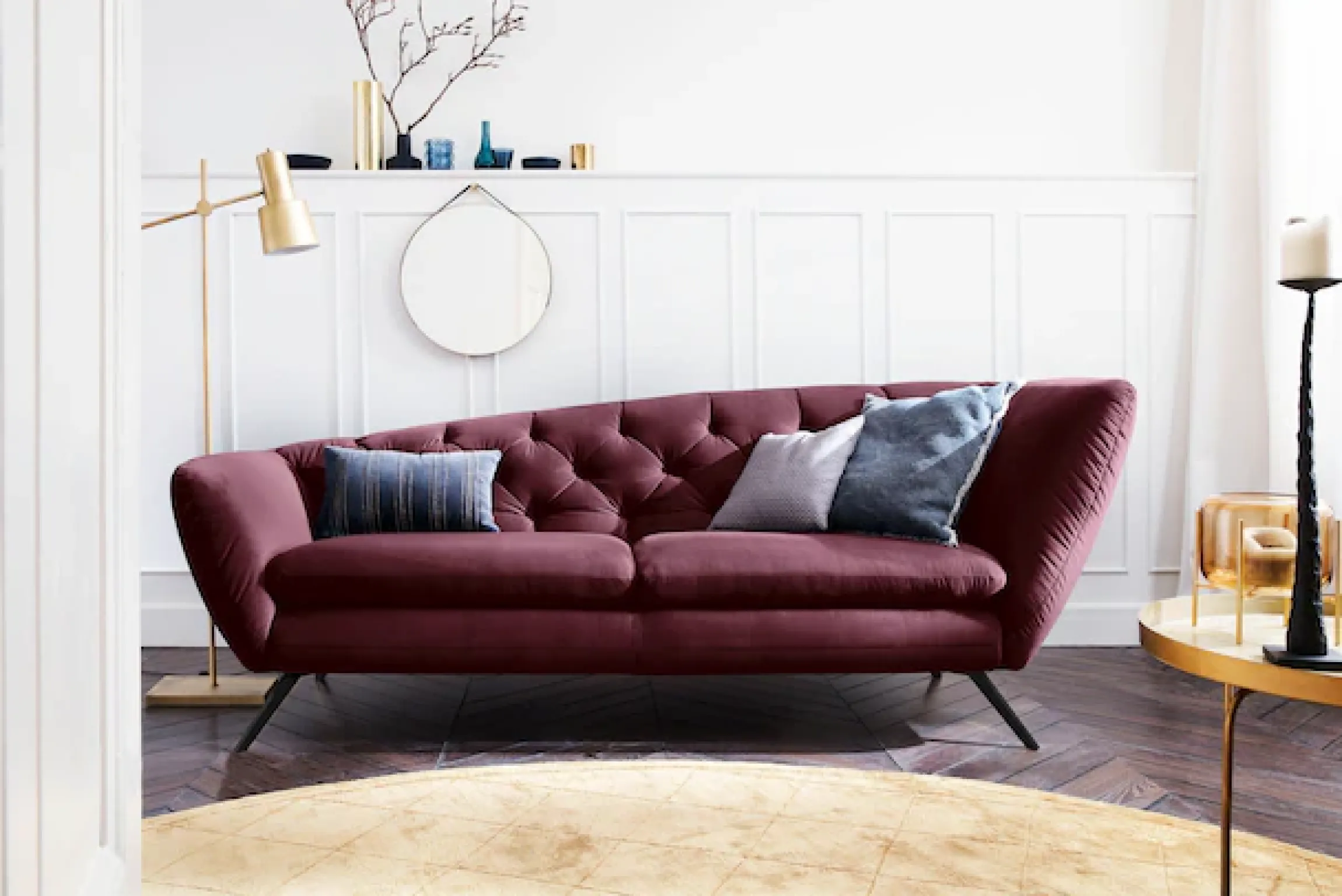 Home affaire Recamiere »Beatrice, bequem und zeitlos elegant, Breite 223cm,« Recamiere links oder rechts, passend zur "Beatrice"-Serie