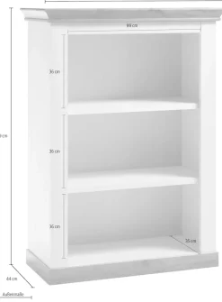 Home affaire Regal »Cremona, Schrank, Wohnzimmerschrank, Mehrzweckschrank, Regal« im Landhausstil, ausreichend Stauraum, vielseitig, 102 cm breit