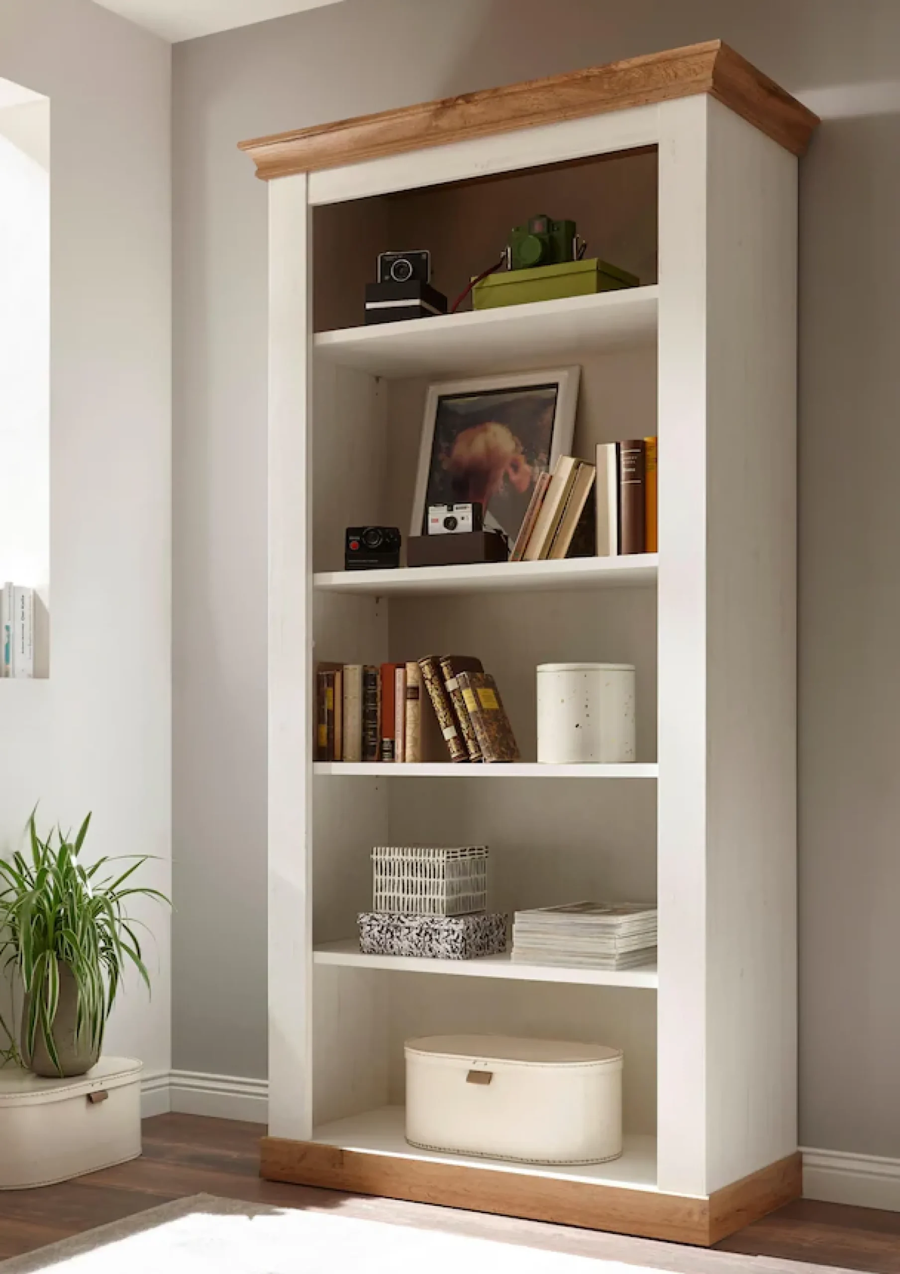 Home affaire Regal »Cremona, Schrank, Wohnzimmerschrank, Mehrzweckschrank, Regal« im Landhausstil, ausreichend Stauraum, vielseitig, 102 cm breit