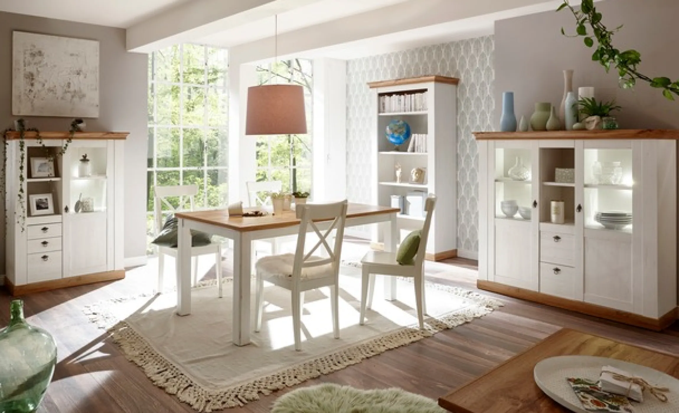 Home affaire Regal »Cremona, Schrank, Wohnzimmerschrank, Mehrzweckschrank, Regal« im Landhausstil, ausreichend Stauraum, vielseitig, 102 cm breit