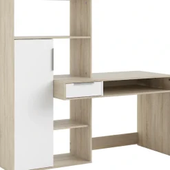 Home affaire Regal-Schreibtisch »Function Plus, Standregal, Aktenregal, Stauraumregal, Multifunktional,« mit 1 Schublade, 1 Tür, Regal und Fächern