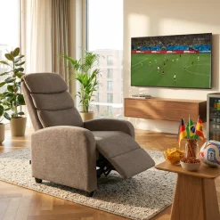 Home affaire Relaxsessel »BERVILLE, TV-Sessel, Ruhesessel mit Schlaffunktion, Webstoff« Liegesessel mit manueller Relaxfunktion