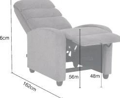 Home affaire Relaxsessel »BERVILLE, TV-Sessel, Ruhesessel mit Schlaffunktion, Webstoff« Liegesessel mit manueller Relaxfunktion