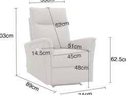 Home affaire Relaxsessel »FINNARA, Relaxsessel, TV-Sessel, elelektrische Relaxfunktion, USB A/C« Liegefunktion 105°-135°, Federkern,