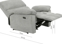 Home affaire Relaxsessel »LANNOY, TV-Sessel, elektr. o. manuelle Relaxfunktion, USB A/C,« Sessel mit Liegefunktion 105°-150°, Federkernpolsterung