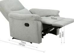 Home affaire Relaxsessel »ODILON, TV-Sessel mit Relax- und Liegefunktion, Struktur-Bezug« manuelle und elektrische Funktion (mit USB A/C), Federkern-Polsterung