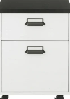 Home affaire Rollcontainer »SHERWOOD« mit Apothekergriffen aus Metall, Breite 47 cm, Soft-Close-Funktion