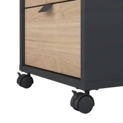 Home affaire Rollcontainer »Sign Rollwagen Rollschrankverschiebarer Transportbehälter,« Zweifarbiges Design, 3 Schubladen, verschiebbar, Höhe 60 cm