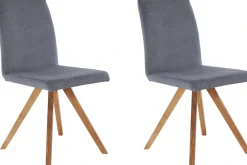 Home affaire Schalenstuhl »Rio« (Set) 2 Stk.Bezug in Kunstleder oder Strukturstoff und das Gestell ist Eiche geölt