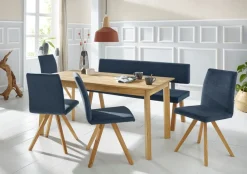Home affaire Schalenstuhl »Rio« (Set) 2 Stk.Bezug in Kunstleder oder Strukturstoff und das Gestell ist Eiche geölt