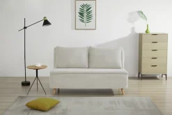 Home affaire Schlafsofa »AINSLEY 140 cm -2-Sitzer, verstellbare Rückenlehne« wandelbar zum Gästebett, Relaxsofa, Webstoff u. Cord-Bezug