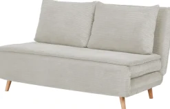 Home affaire Schlafsofa »AINSLEY 140 cm -2-Sitzer, verstellbare Rückenlehne« wandelbar zum Gästebett, Relaxsofa, Webstoff u. Cord-Bezug