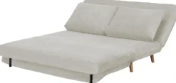 Home affaire Schlafsofa »AINSLEY 140 cm -2-Sitzer, verstellbare Rückenlehne« wandelbar zum Gästebett, Relaxsofa, Webstoff u. Cord-Bezug