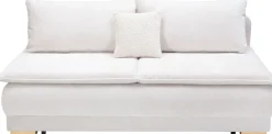 Home affaire Schlafsofa »Bea, B: 218 cm, Liegel. 158x198 cm« Schlaffunktion, Bettkasten & 1 Zierkissen, Dauerschlafsofa Boxspring