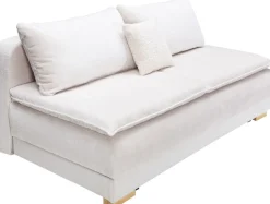 Home affaire Schlafsofa »Bea, B: 218 cm, Liegel. 158x198 cm« Schlaffunktion, Bettkasten & 1 Zierkissen, Dauerschlafsofa Boxspring