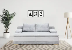 Home affaire Schlafsofa »Ben, B: 200 cm, Liegefl. 158x198 cm« Schlaffunktion & Bettkasten, Dauerschlafsofa mit Boxspring