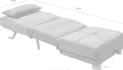 Home affaire Schlafsofa »Gina« mit einem Handgriff vom Sofa zum Bett