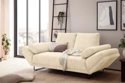 Home affaire Schlafsofa »Jadelyn mit klappbaren Armlehnen, Bettsofa mit Federkern, Breite 250cm« Federkern, Cord-Bezug, incl. 2 Armlehnkissen, Liegefläche 97x250 cm