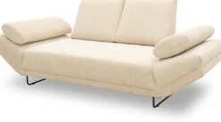 Home affaire Schlafsofa »Jadelyn mit klappbaren Armlehnen, Bettsofa mit Federkern, Breite 250cm« Federkern, Cord-Bezug, incl. 2 Armlehnkissen, Liegefläche 97x250 cm