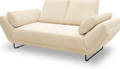 Home affaire Schlafsofa »Jadelyn mit klappbaren Armlehnen, Bettsofa mit Federkern, Breite 250cm« Federkern, Cord-Bezug, incl. 2 Armlehnkissen, Liegefläche 97x250 cm