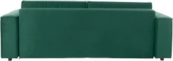 Home affaire Schlafsofa »Marva, B: 245 cm, Liegel. 152x190 cm« Schlaffunktion, Bettkasten & 1 Zierkissen, Federkern