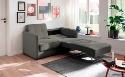Home affaire Schlafsofa »Milano Einzelauszug, Schlaffunktion, schmale Armlehnen, Breite 147cm« zwei einzeln ausziehbare Liegefunktionen