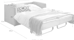 Home affaire Schlafsofa »Milano Einzelauszug, Schlaffunktion, schmale Armlehnen, Breite 147cm« zwei einzeln ausziehbare Liegefunktionen