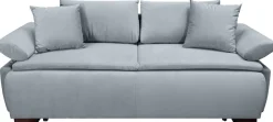 Home affaire Schlafsofa »Romeo, B: 224 cm, Liegefl. 152x200 cm« Schlaffunktion, Bettkasten, Armteilverstellung & Zierkissen, Boxspring
