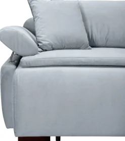 Home affaire Schlafsofa »Romeo, B: 224 cm, Liegefl. 152x200 cm« Schlaffunktion, Bettkasten, Armteilverstellung & Zierkissen, Boxspring