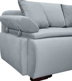 Home affaire Schlafsofa »Romeo, B: 224 cm, Liegefl. 152x200 cm« Schlaffunktion, Bettkasten, Armteilverstellung & Zierkissen, Boxspring