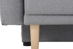 Home affaire Schlafsofa »Scandic, B: 219 cm, Liegel. 137x195 cm« Schlaffunktion, Bettkasten & 2 Zierkissen, Federkern