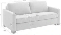 Home affaire Schlafsofa »Vionelle, 2-Sitzer mit Kaltschaummatratze nach Wahl, Breite 166 cm« Dauerschläfer mit wahlweise Standard- oder Premium-Matratze