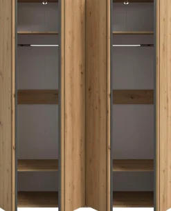 Home affaire Schrank-Set »ALVA, in den Breiten 160 & 240 cm, Paneeloptik, Schlafzimmerschrank« wähle den beste Schrank Kombination, individuell platzierbar,