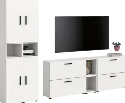 Home affaire Schrank-Set »ENESTE, 12-teilig, in verschiedenen Farben, individuell kombinierbar« verschiedenste Kombinationmöglichkeiten, stehend oder hängend, 4 Stk. tlg.
