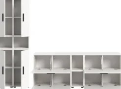 Home affaire Schrank-Set »ENESTE, 12-teilig, in verschiedenen Farben, individuell kombinierbar« verschiedenste Kombinationmöglichkeiten, stehend oder hängend, 4 Stk. tlg.