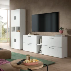 Home affaire Schrank-Set »ENESTE, 12-teilig, in verschiedenen Farben, individuell kombinierbar« verschiedenste Kombinationmöglichkeiten, stehend oder hängend, 4 Stk. tlg.