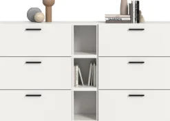 Home affaire Schrank-Set »ENESTE, 9-teilig, in verschiedenen Farben, individuell kombinierbar« verschiedenste Kombinationmöglichkeiten, stehend oder hängend, 3 Stk. tlg.